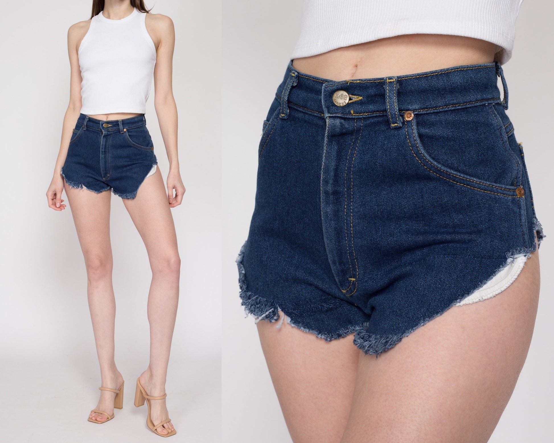 An application scenario or product detail of booty shorts jeans - Image 9