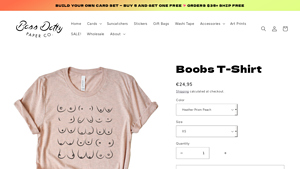 BOSS DOTTY PAPER Co. - Boobs T-Shirt