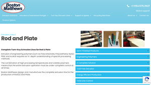 Boston Matthews - Turn-Key Extrusion Lines for Engineering Polymers