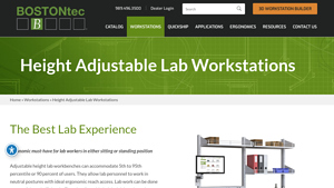 BOSTONtec - Adjustable Height Lab Workstations