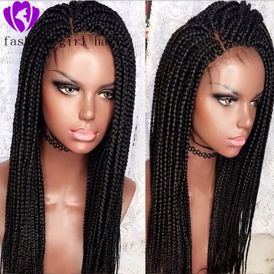 An application scenario or product detail of braided wigs for black women - Image 5