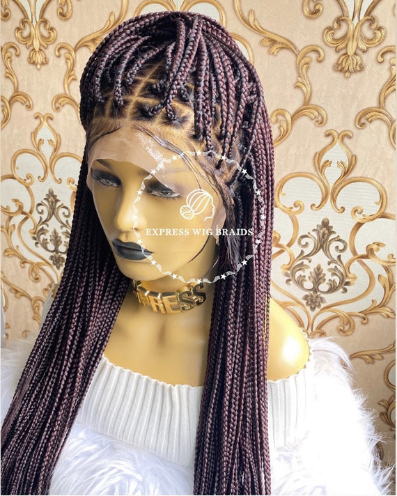 An application scenario or product detail of braided wigs for black women - Image 9