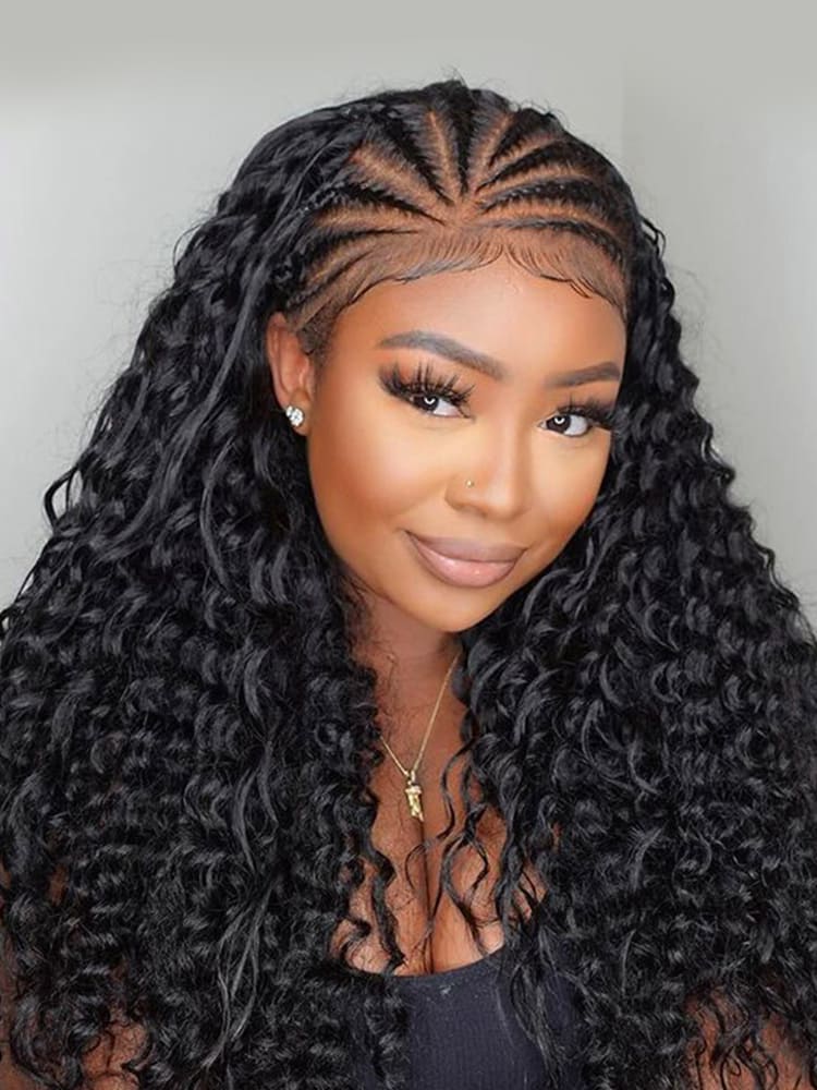 An application scenario or product detail of braided wigs for black women - Image 11