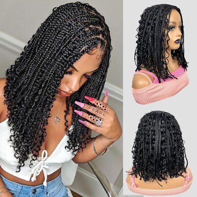 An application scenario or product detail of braided wigs for black women - Image 13