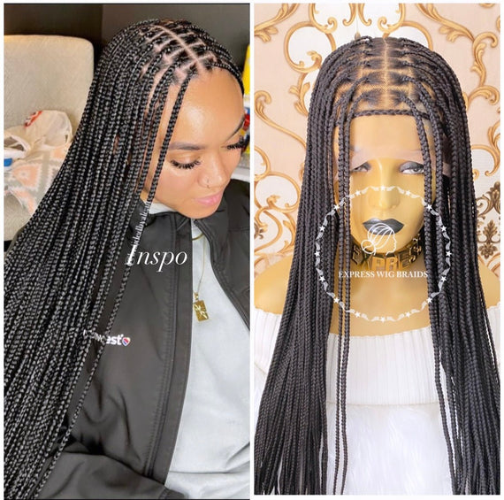 An application scenario or product detail of braided wigs for black women - Image 17