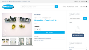 Breeze Automotive - Heavy Duty Door Latch Set