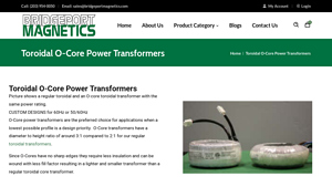 Bridgeport Magnetics - Toroidal O-Core Power Transformers