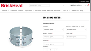 BriskHeat - Mica Band Heaters