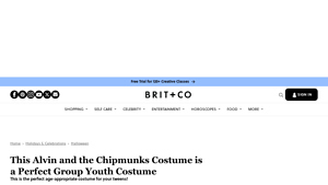 Brit.co - Alvin and the Chipmunks Tween Costume