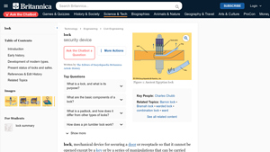 Britannica - Lock Mechanism