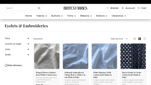 Britex Fabrics - Premium Embroidered Cotton Lawn
