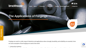 Brockhouse - Forgings for Key Industries