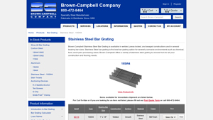 Brown-Campbell - Stainless Steel Bar Grating