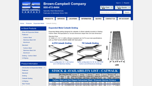 Brown-Campbell - Expanded Metal Catwalk Grating