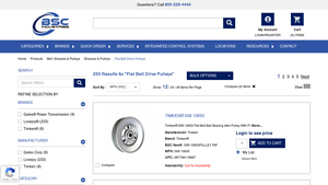 BSC Industries - Flat Belt Drive Pulleys