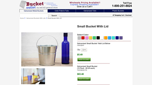 Bucket Outlet - Small Bucket With Lid