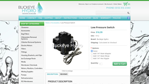 Buckeye Hydro - Low Pressure Switch