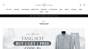 Buddha Stone Shop - Frog-Button Chinese Tang Suit