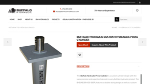 Buffalo Hydraulic - Custom Hydraulic Press Cylinder