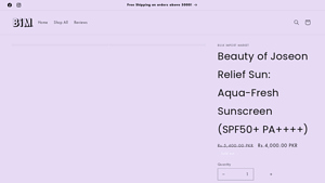 Beauty of Joseon - Relief Sun Aqua Fresh Sunscreen