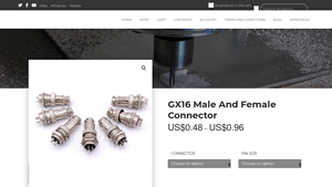 Bulkman3D - GX16 Male And Female Connector