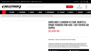 ADRO - MK5.1 Carbon V2 Side Skirts & Front Fenders