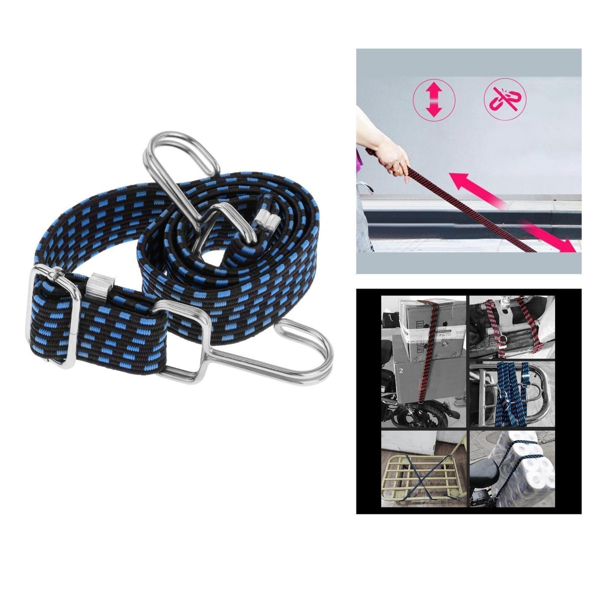 An application scenario or product detail of bungee cords for motorcycles - Image 3