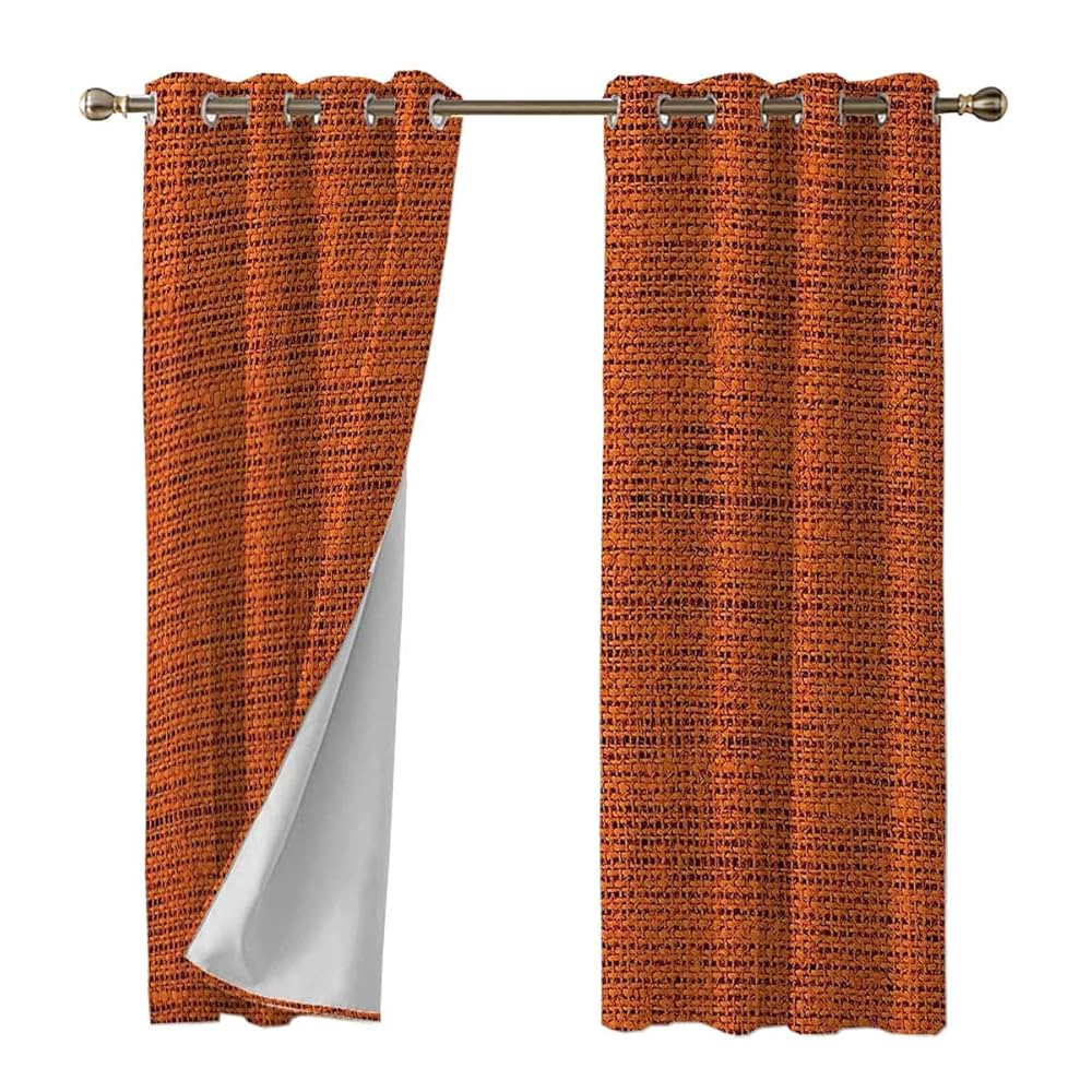 An application scenario or product detail of burnt orange drapes - Image 3