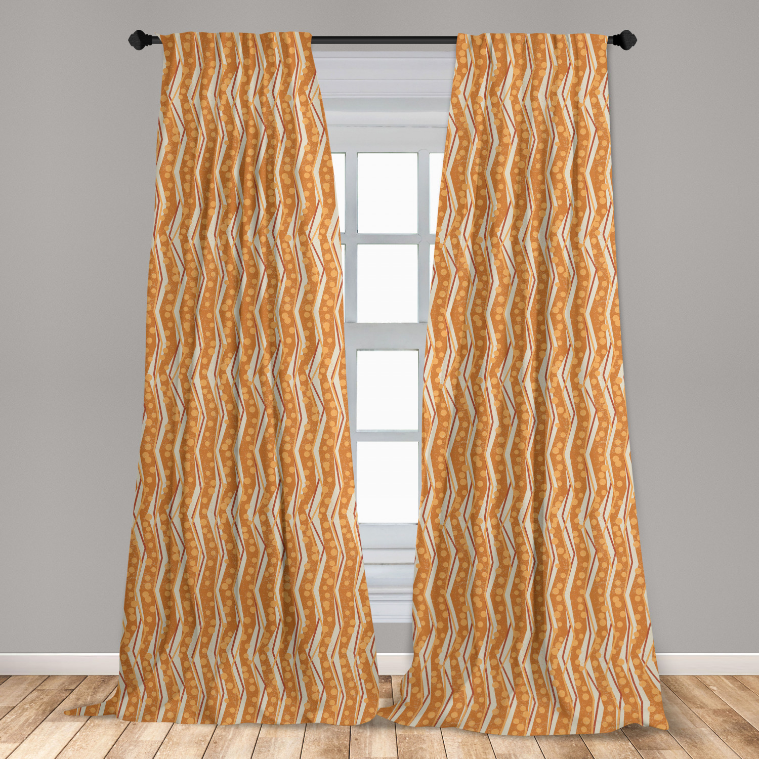 An application scenario or product detail of burnt orange drapes - Image 6
