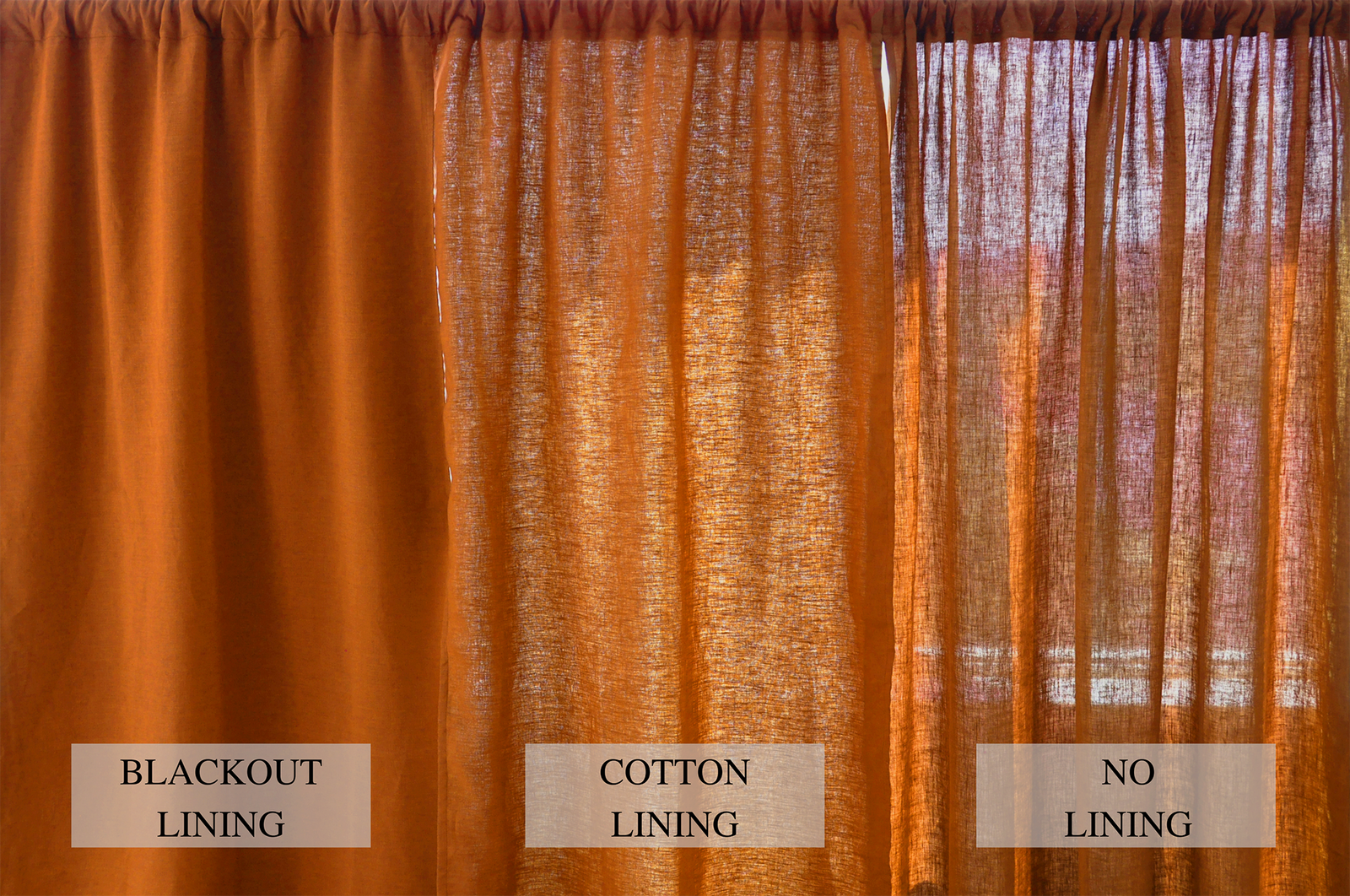 An application scenario or product detail of burnt orange drapes - Image 16