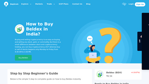 Screenshot of How to Buy BELDEX (BDX) - Beginner's Guide - BuyUcoin