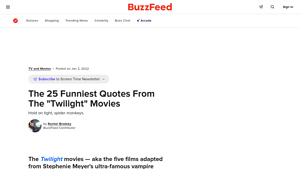 BuzzFeed - Funniest Twilight Quotes