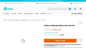Bvibe - 6 Piece Inflatable BDSM Sex Sofa Set