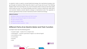 Byju's - Electric Motor Components