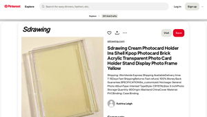 Sdrawing - Acrylic Kpop Photocard Holder