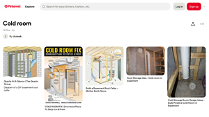 Pinterest - Cold Room DIY Solutions