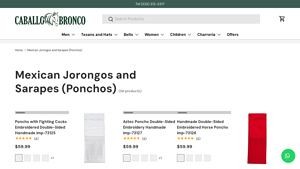 Caballo Bronco - Handmade Ponchos and Rebozos