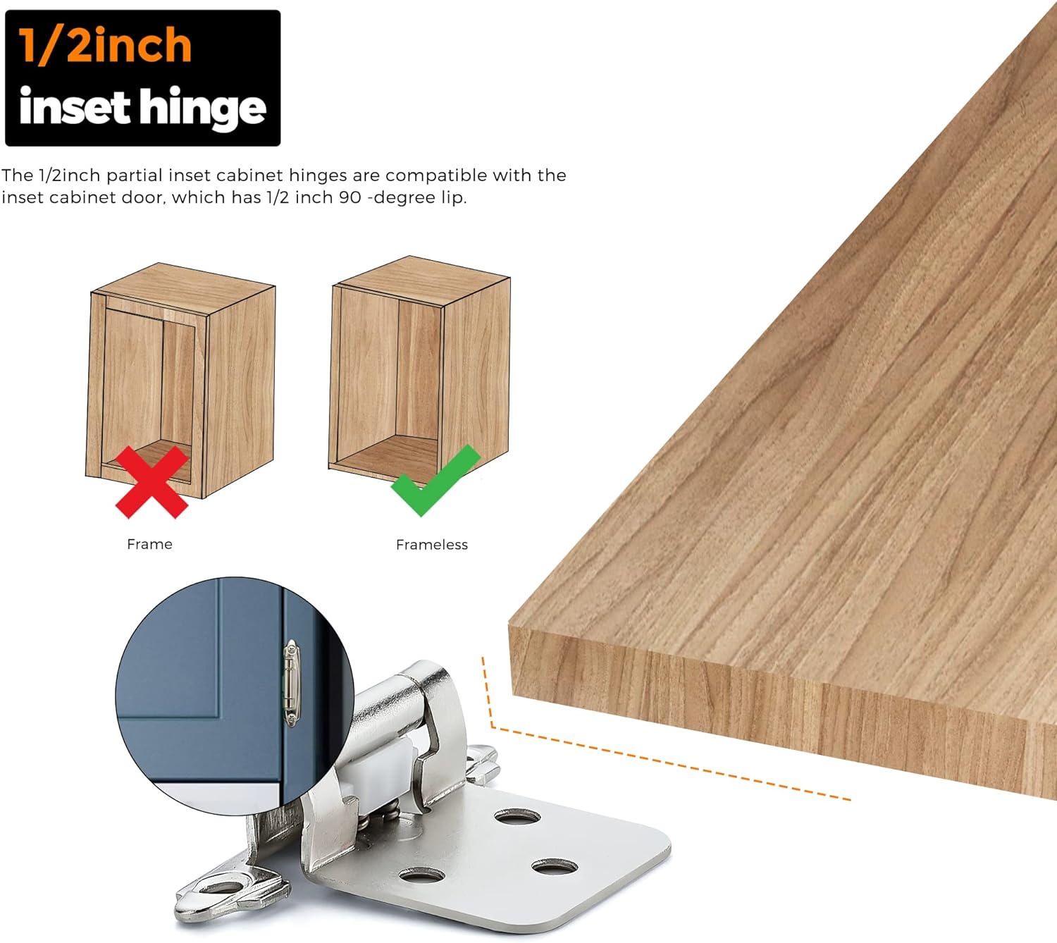 An application scenario or product detail of cabinet hinges for inset doors - Image 13