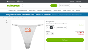 CafePress - Big Butts And Thick Thighs Women’s Thong Panties