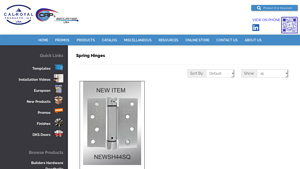Cal-Royal - Spring Hinges