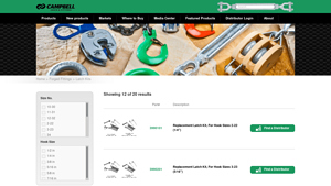 Campbell Chain and Fittings - Latch Kits