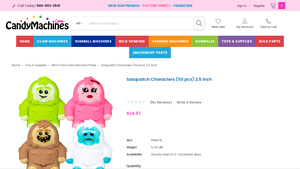 Candymachines - Sasquatch Characters 50 pcs