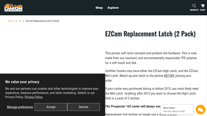 Canyon Coolers - EZCam Replacement Latch (2 Pack)