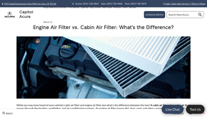 Capitol Acura - Engine Air Filter