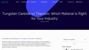 Carbide Provider - Tungsten Carbide vs Titanium