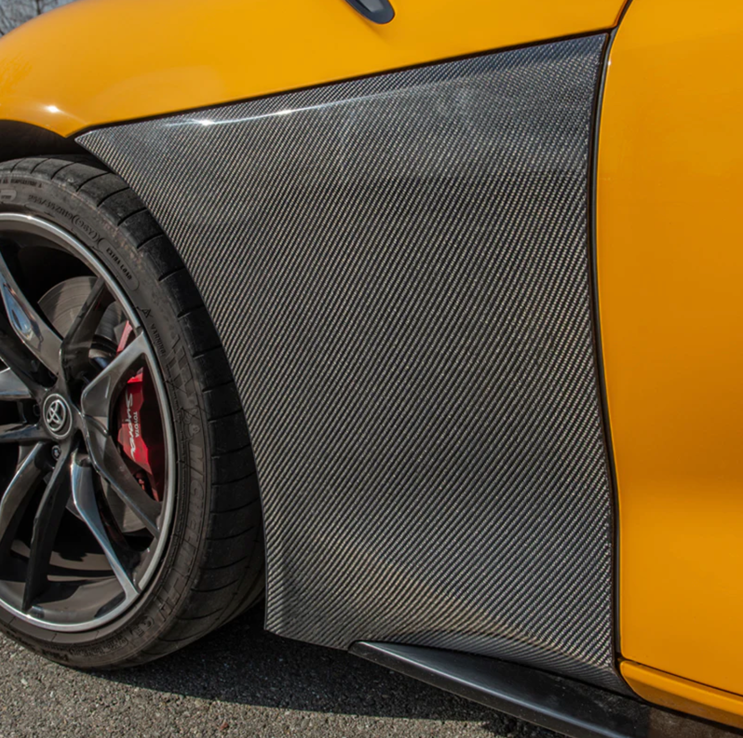 An application scenario or product detail of carbon fiber side fenders mk5 supra - Image 17
