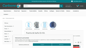 CARBONE - Kit de Puerta de Baño