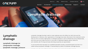 CarePump - Lymphatic Drainage Devices
