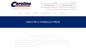 Carolina Hose and Hydraulics - Hydraulic Presses