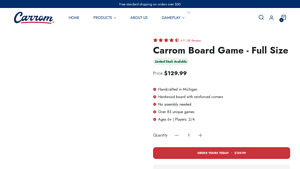 Carrom - Original Multi-Game Board